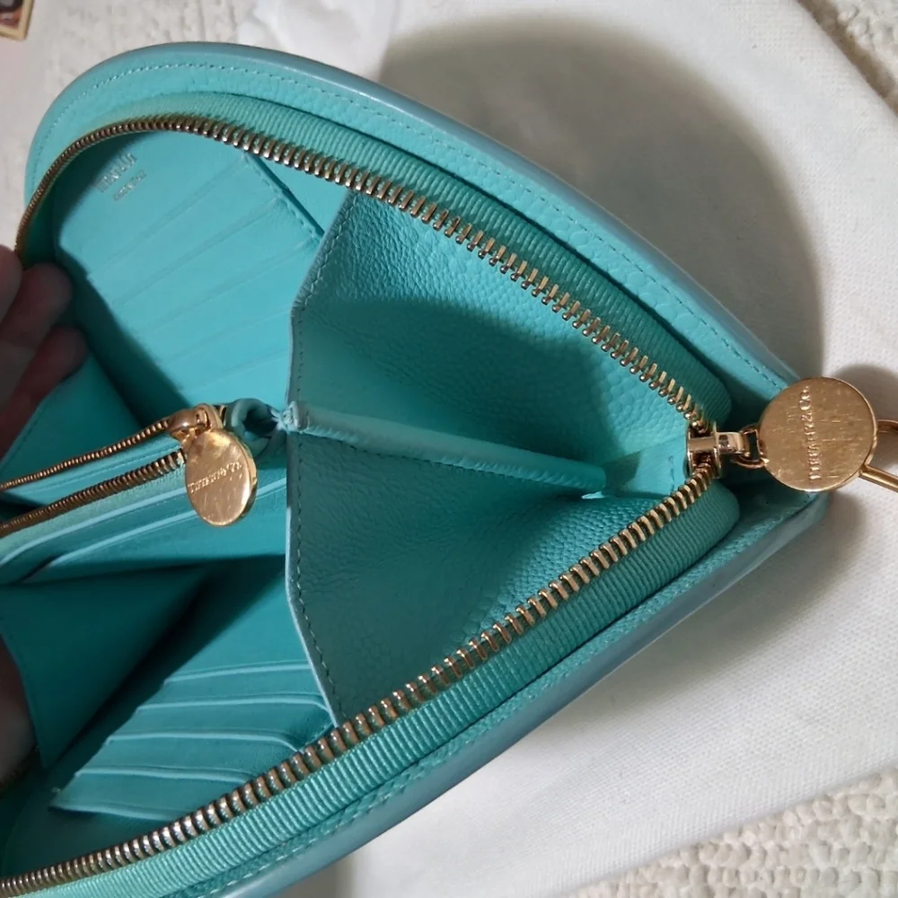 Tiffany & Co. Tiffany Blue Half Moon LARGE  Clutch/Wristlet